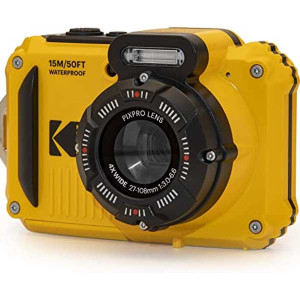 KODAK PIXPRO WPZ2 Rugged Waterproof Digital Camera 16MP 4X Optical Zoom 2.7" LCD Full HD Video, Yellow